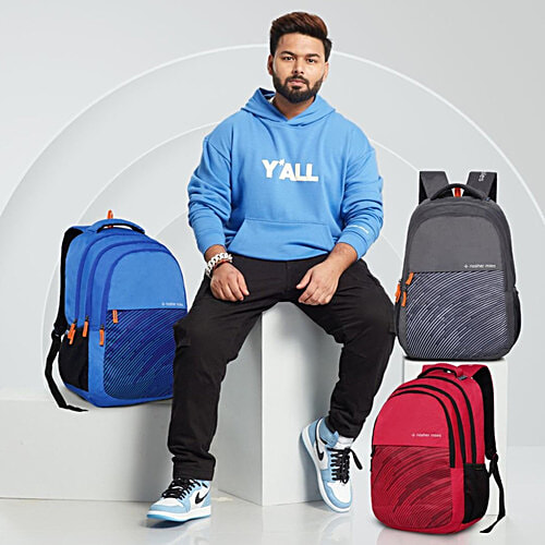 Nasher Miles Wave Backpack - For Men & Women, 3 Compartments, Navy Blue, Medium, 45 L  Casual/College Bag