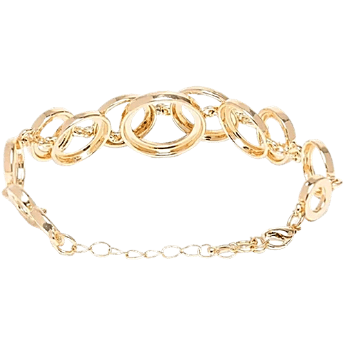 Youbella Stylish Party Wear Jewellery Gold-Plated Flexible Fit Bracelet, 1 pc  