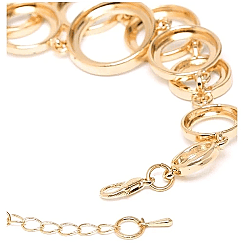 Youbella Stylish Party Wear Jewellery Gold-Plated Flexible Fit Bracelet, 1 pc  