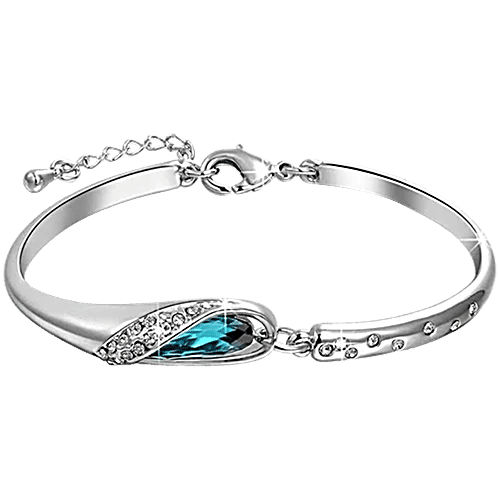 Youbella Stylish Fancy Party Wear Jewellery Silver-Plated Classic Bracelet, 1 pc  