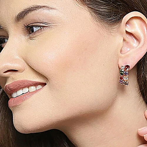 Youbella Stylish Fancy Gold-Plated Stud Earrings, 1 Pair