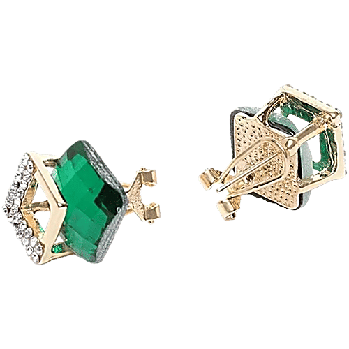 Youbella Stylish Gold-Plated Stud Earrings, 1 Pair