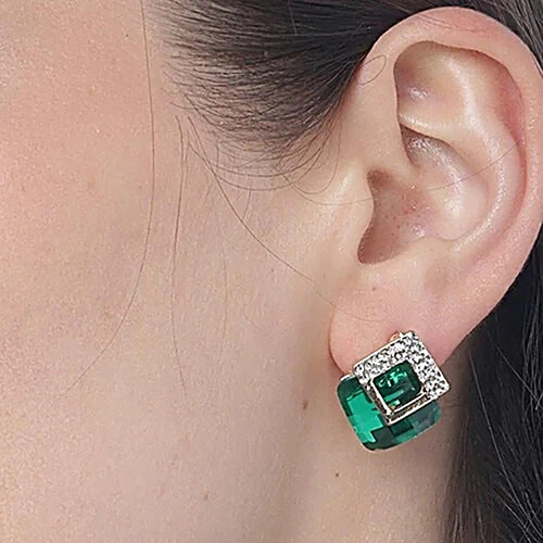 Youbella Stylish Gold-Plated Stud Earrings, 1 Pair