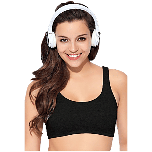 Enamor Black Non Wired Non Padded Sports Bra, 1 pc (Size - M) 