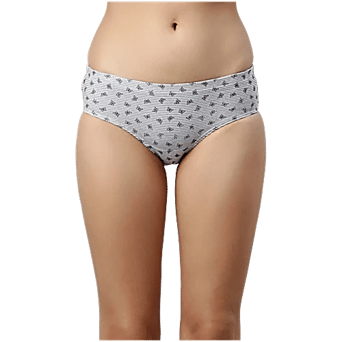 Enamor Multicolour Printed Hipster Panty Set, 3 pcs (Size - S)