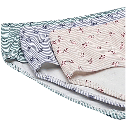 Enamor Multicolour Printed Hipster Panty Set, 3 pcs (Size - S)