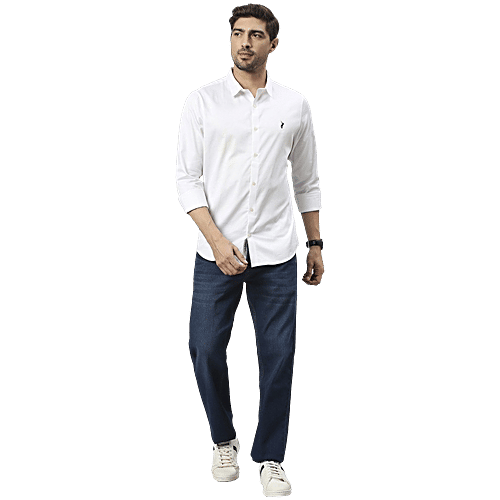 Thomas Scott White Slim Fit Shirt, 1 pc (Size - M) 
