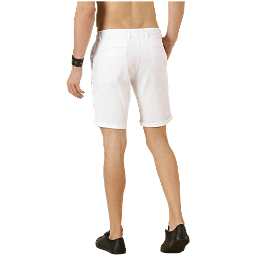 Thomas Scott White Slim Fit Shorts, 1 pc (Size - 30) 