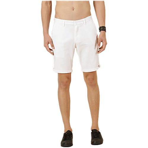Thomas Scott White Slim Fit Shorts, 1 pc (Size - 30) 