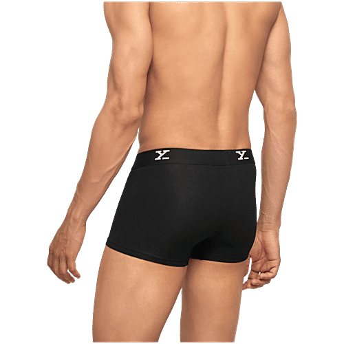 XYXX Black & Deep Sea Textured Trunks, 2 pcs (Size - M)