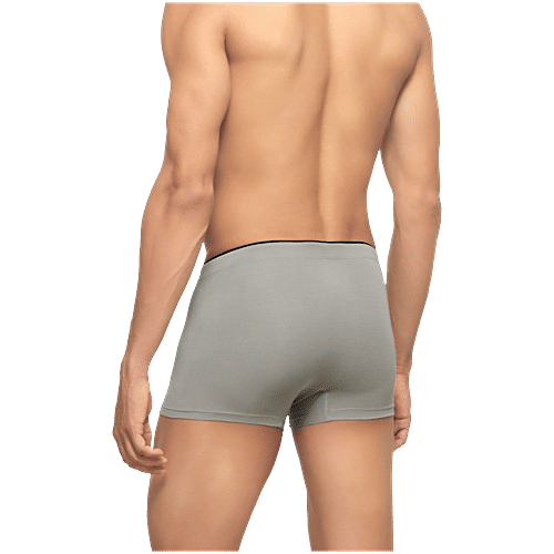 XYXX Grey & Black Mid Rise Trunks, 2 pcs (Size - XL) 