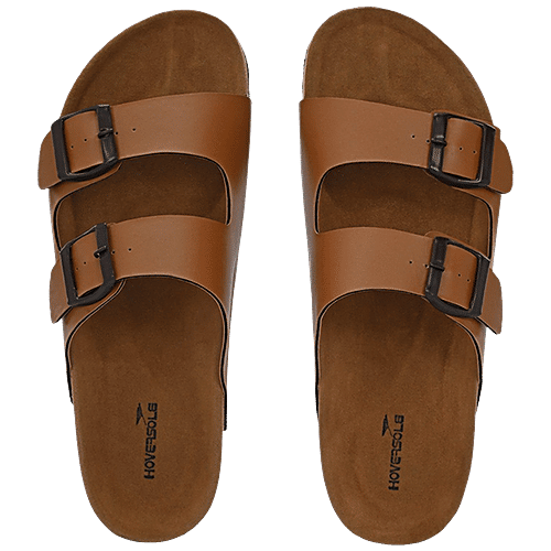 Hoversole Men's Tan Cork Casual Sandals, 1 Pair (EURO-44/UK-10)