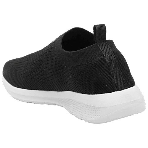 Asian Footwear Men's Black Walking Shoes, 1 Pair (UK/IND-7) 