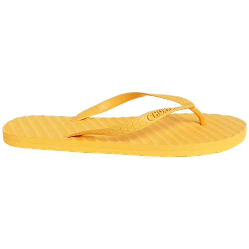 Chupps Men's Banana Leaf Monocrome Gold Fusion Flip Flops, 1 Pair (UK/IND-9)