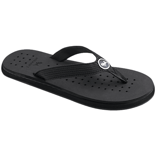 Neeman's Men's Eco Coal Black Flip Flops, 1 Pair (UK/IND-6) 