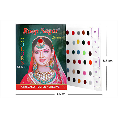 Pearlfiesta Spiral Forehead Sticker Multicolour Bindi Booklet, 150 pcs (Pack of 6) 