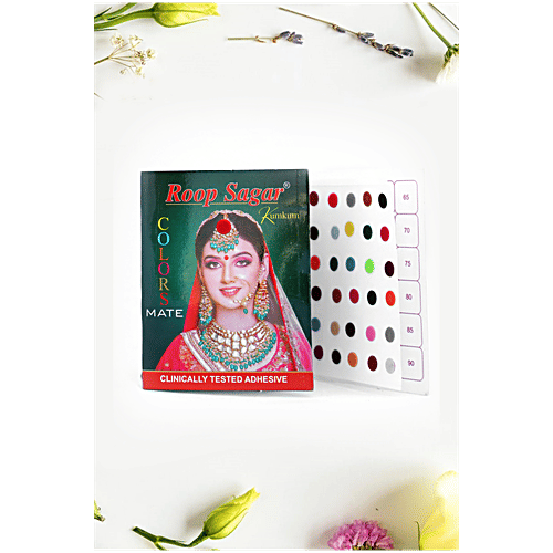 Pearlfiesta Spiral Forehead Sticker Multicolour Bindi Booklet, 150 pcs (Pack of 6) 