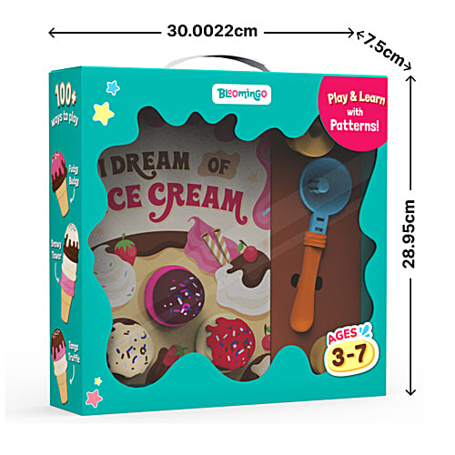 Bloomingo I Dream Of Ice Cream DIY Toy Set - 3 to 7 Years, 1 pc Ice Cream Station, Sequence Based Puzzles Inside