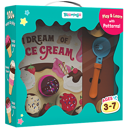 Bloomingo I Dream Of Ice Cream DIY Toy Set - 3 to 7 Years, 1 pc Ice Cream Station, Sequence Based Puzzles Inside