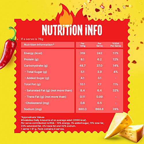Maggi Spicy Cheesy Instant Noodles, 304 g  