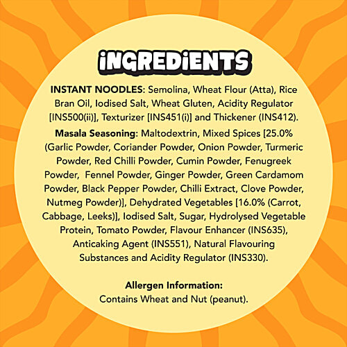 Wok Tok by Veeba Masala Instant Cup Noodles, 75.5 g No Palm Oil, Maida or Added MSG