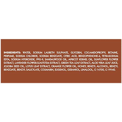 Lux Luxurious Sandalwood Body Wash, 750 ml Sandalwood Oil & Tuberose Scent, Up to 12H Long Lasting Fragrance