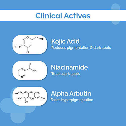 The Derma Co 1% Kojic Acid Daily Face Wash For Dark Spots & Pigmentation, 100 ml  1% Kojic Acid, 1% Niacinamide, Alpha Arbuti