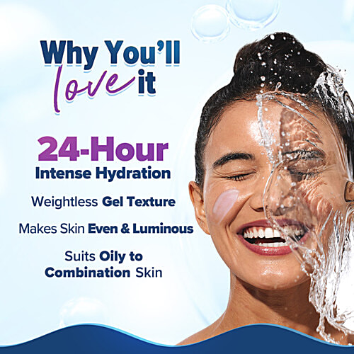 Aqualogica Illuminate+ Hydra Gel Moisturizer - Wild Berries & Alpha Albutin, 200 g