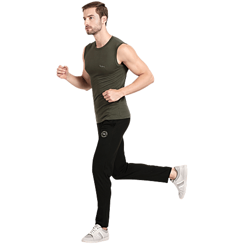 Pepe Jeans Black Comfort Fit Track Pants, 1 pc (Size - S) 