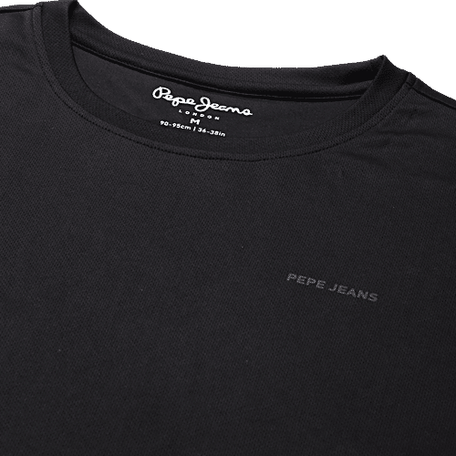 Pepe Jeans Black Comfort Fit Sports T-Shirt, 1 pc (Size - M)