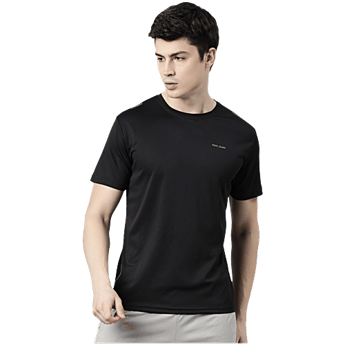 Pepe Jeans Black Comfort Fit Sports T-Shirt, 1 pc (Size - M)