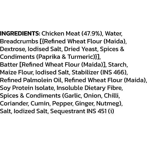 Sneha Snackster Chicken Fingers, 500 g  Ready in 3 minutes