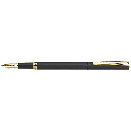 Pierre Cardin Paris Golden Eye Black Exclusive Fountain Pen, 1 pc (2 pcs Xtra Long Ink Cartridges & 1 Ink Converter)