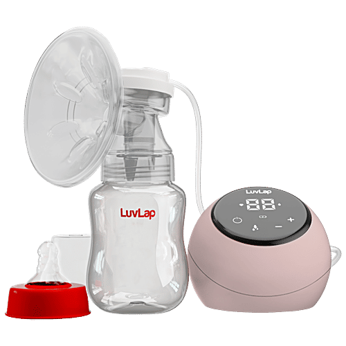 LuvLap Adore Electric Breast Pump - With 2 Phase Pumping, Rechargeable Battery, 1 pc (Get 2 pcs Breast Pads Free) Soft & Gentle, BPA Free