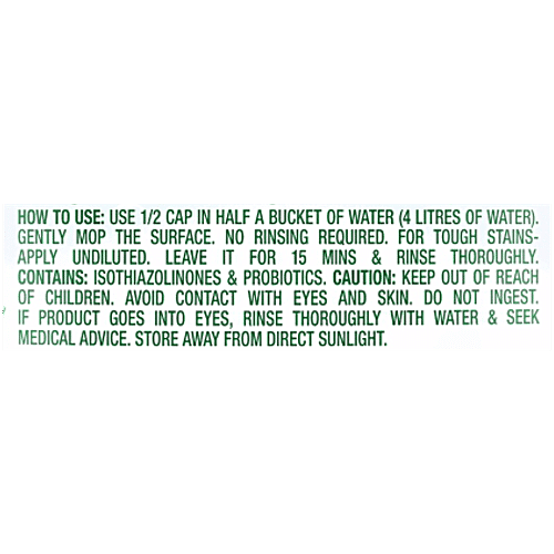 Vim UltraPro Refreshing Lemongrass With Salt Floor Cleaner, 1.8 L  100% Removal Of Tough Stains, Spa-Like Fragrance, Germ Removal