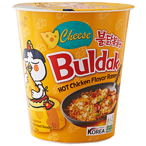 Samyang Cheese Buldak Hot Chicken Flavor Ramen Cup, 70 g  Cup Noodles