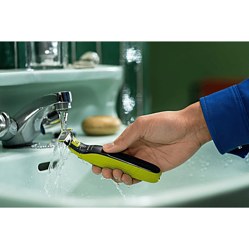Philips India OneBlade Replaceable Blades For OneBlade (Pack of 2, IPX7 Waterproof, Lime), 1 Unit