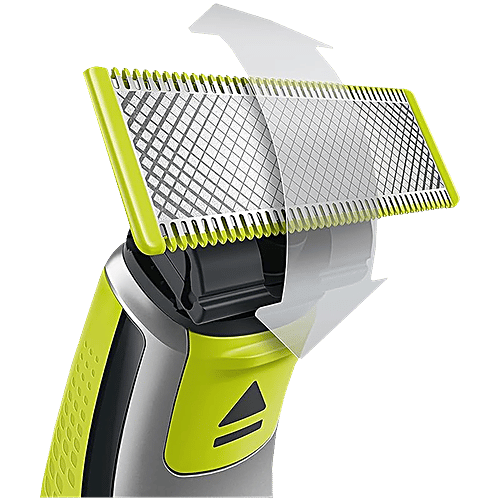 Philips India OneBlade Replaceable Blades For OneBlade (Pack of 2, IPX7 Waterproof, Lime), 1 Unit