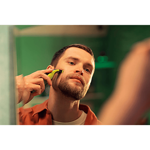 Philips India OneBlade Replaceable Blades For OneBlade (Pack of 2, IPX7 Waterproof, Lime), 1 Unit