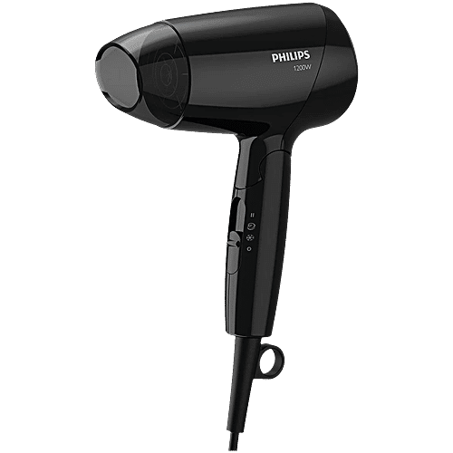 Philips India EssentialCare Hair Dryer With 3 Heat Settings & Cool Air Function (Thermo Protect Technology, Black), 1 Unit
