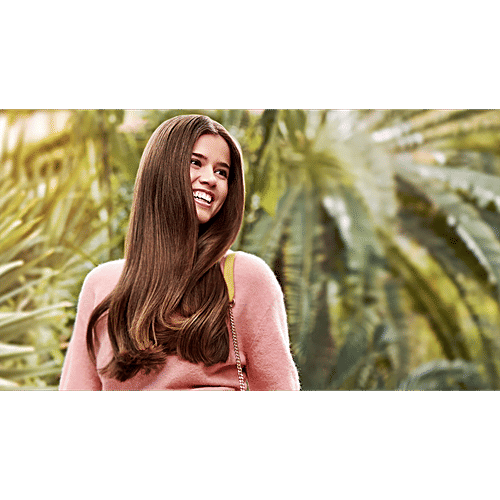 Philips India 5000 Hair Straightening Brush with Thermo Protect Technology (Ceramic Bristles, Dark Wine), 1 Unit  