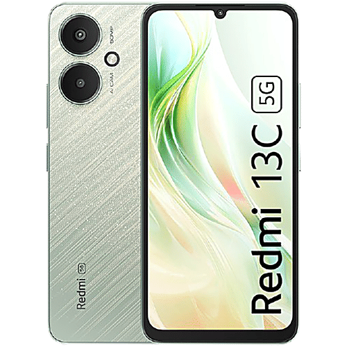 Redmi 13C 5G (8GB RAM, 256GB, Startrail Green), 1 Unit  