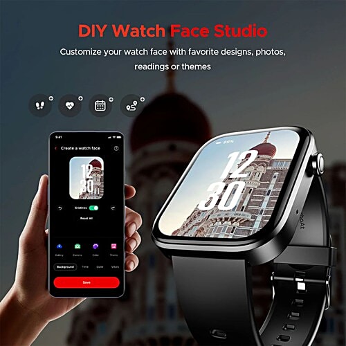 boAt boAt Storm Call 3 Smartwatch with Bluetooth Calling (46.48mm HD Display, IP67 Water Resistant, Active Black Strap), 1 Unit  TBT Navigation, Daily Activity Tracker, DIY Watch Face Studio,700+ Active Modes,