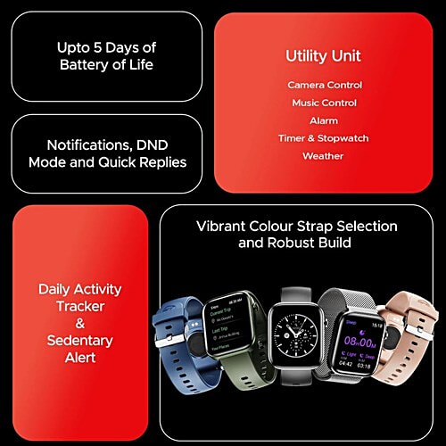 boAt boAt Storm Call 3 Smartwatch with Bluetooth Calling (46.48mm HD Display, IP67 Water Resistant, Active Black Strap), 1 Unit  TBT Navigation, Daily Activity Tracker, DIY Watch Face Studio,700+ Active Modes,