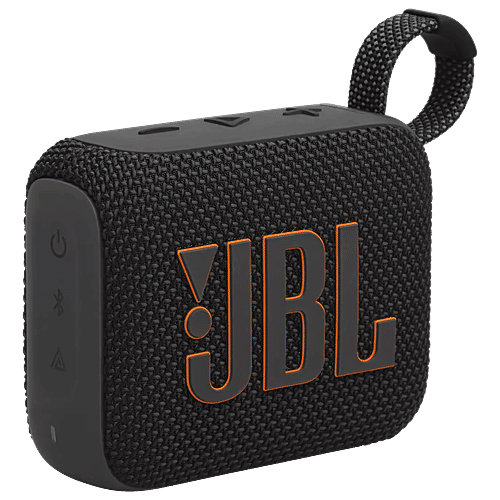 JBL JBL Go 4 4.2W Portable Bluetooth Speaker (IP67 Waterproof, JBL Pro Sound with Punchy Bass, Stereo Channel, Black), 1 Unit