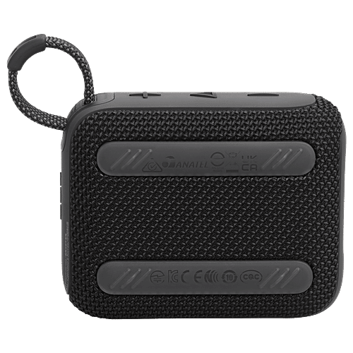 JBL JBL Go 4 4.2W Portable Bluetooth Speaker (IP67 Waterproof, JBL Pro Sound with Punchy Bass, Stereo Channel, Black), 1 Unit