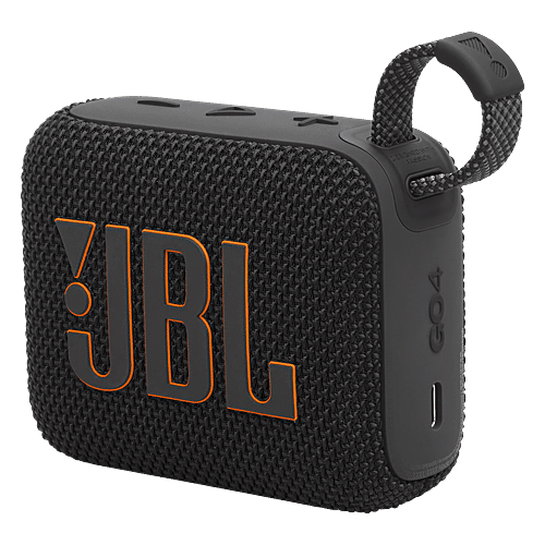 JBL JBL Go 4 4.2W Portable Bluetooth Speaker (IP67 Waterproof, JBL Pro Sound with Punchy Bass, Stereo Channel, Black), 1 Unit