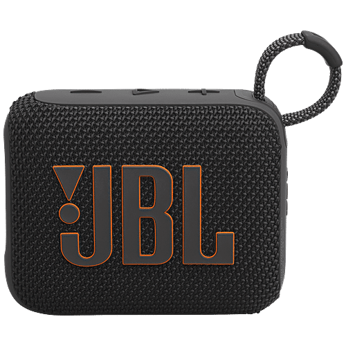 JBL JBL Go 4 4.2W Portable Bluetooth Speaker (IP67 Waterproof, JBL Pro Sound with Punchy Bass, Stereo Channel, Black), 1 Unit