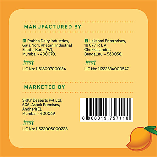 Go Zero Mad Over Mango Guilt Free Ice Cream Tub, 500 ml No Added Sugar