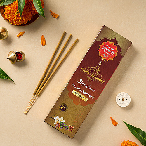 Daivya Sparsh by bigbasket Floral Bouquet Signature Masala Agarbatti, 21 pcs  10X Fragrance